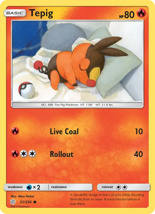 Tepig 31 Cosmic Eclipse Pokesingles
