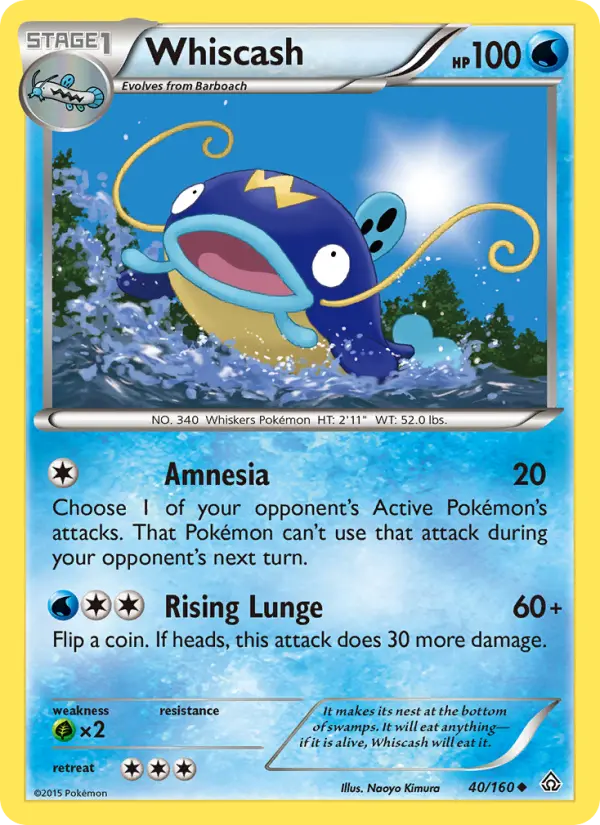 Whiscash 40 Primal Clash Pokesingles