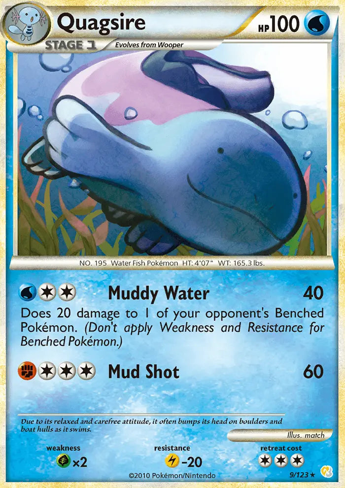 Quagsire 9 HeartGold SoulSilver Pokesingles