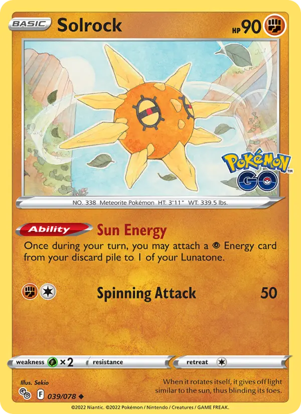 Solrock 39 Pokémon GO Pokesingles