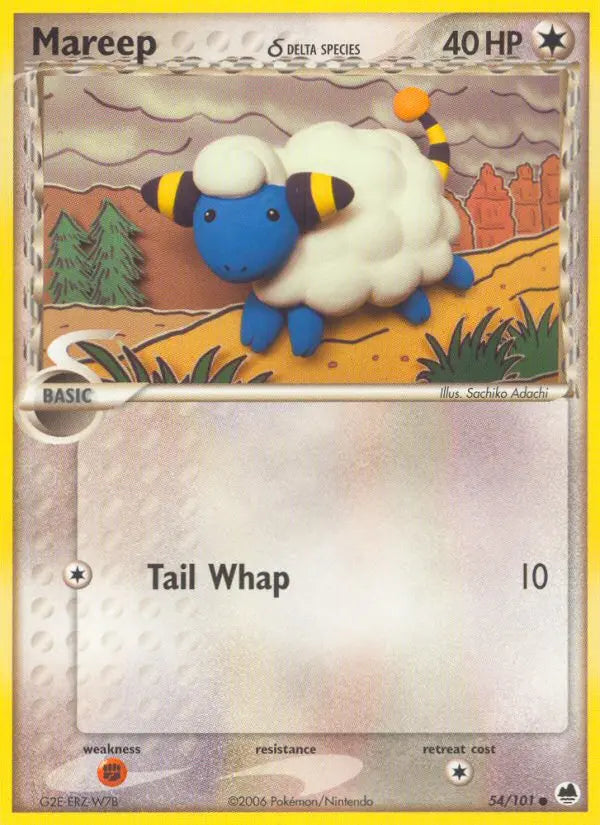 Mareep δ 54 Dragon Frontiers Pokesingles