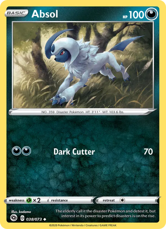 Absol 38 Champion's Path Pokesingles