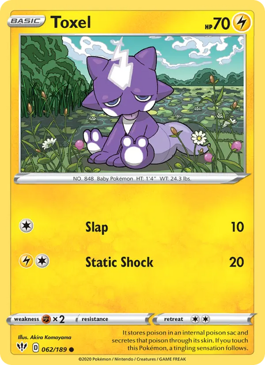 Toxel 62 Darkness Ablaze Pokesingles