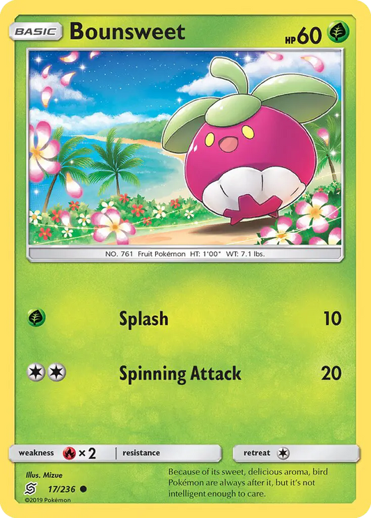 Bounsweet 17 Unified Minds Pokesingles