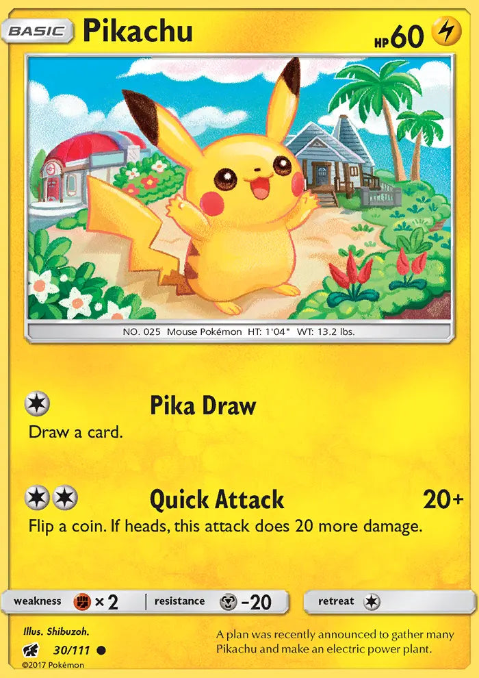 Pikachu 30 Crimson Invasion Pokesingles