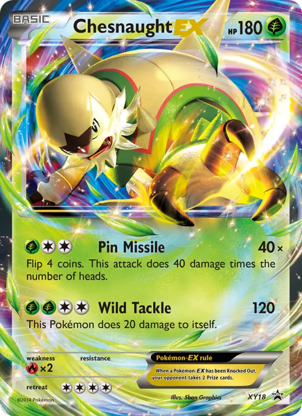 Chesnaught EX XY18 XY Black Star Promos Pokesingles