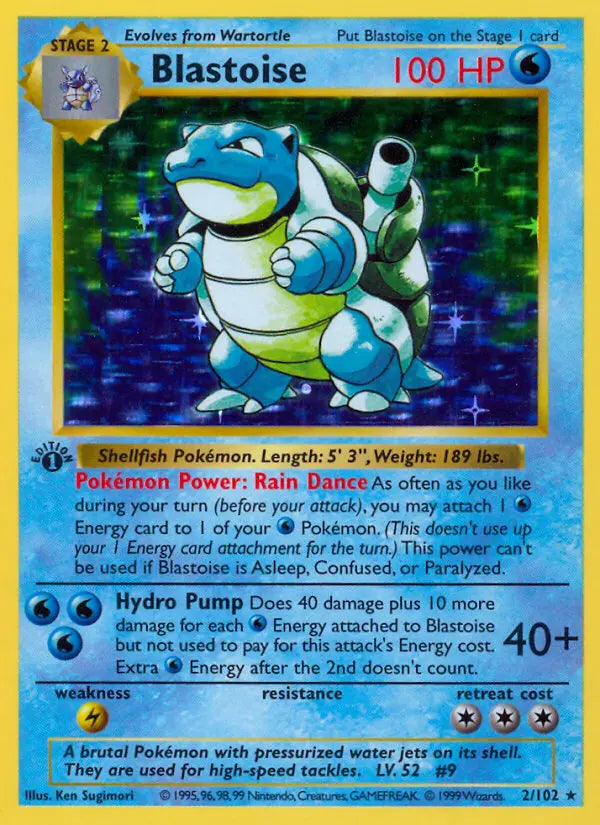 Blastoise 2 Base Set Pokesingles
