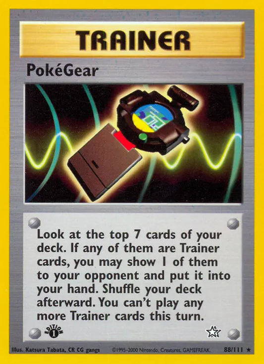 PokéGear 88 Neo Genesis Pokesingles