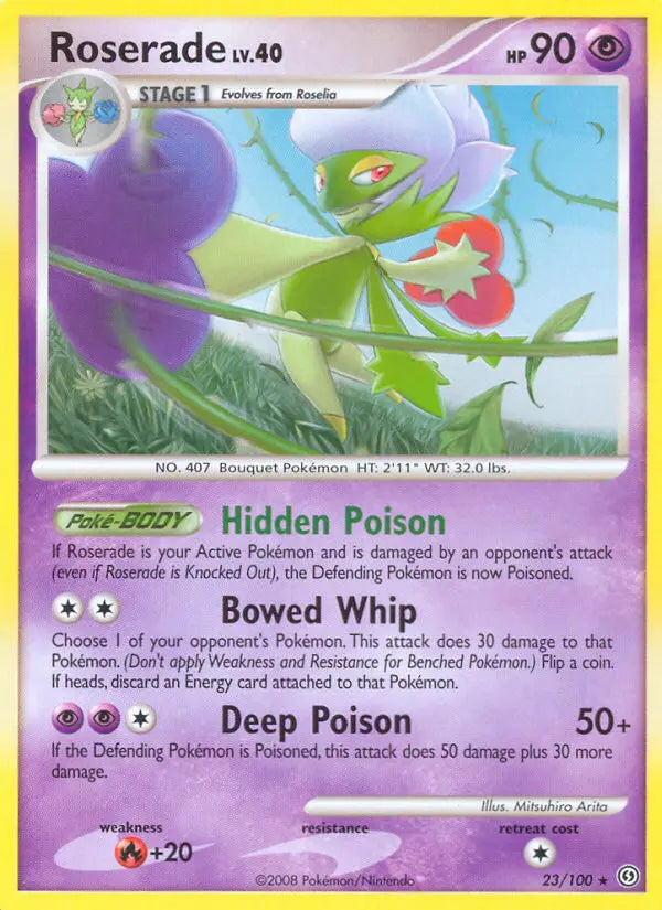 Roserade 23 Stormfront Pokesingles