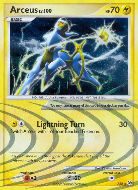 Arceus AR6 Arceus Pokesingles