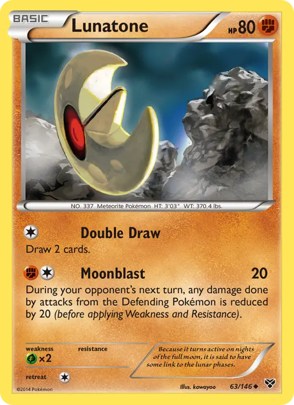 Lunatone 63 XY Pokesingles