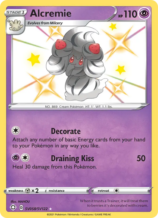 Alcremie SV058 Shining Fates Pokesingles