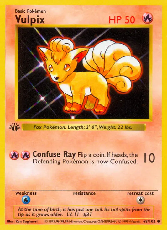 Vulpix 68 Base Set Pokesingles