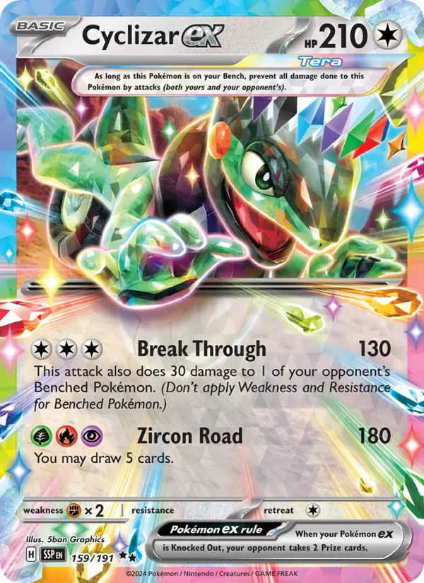 Cyclizar ex 159 Surging Sparks Pokesingles