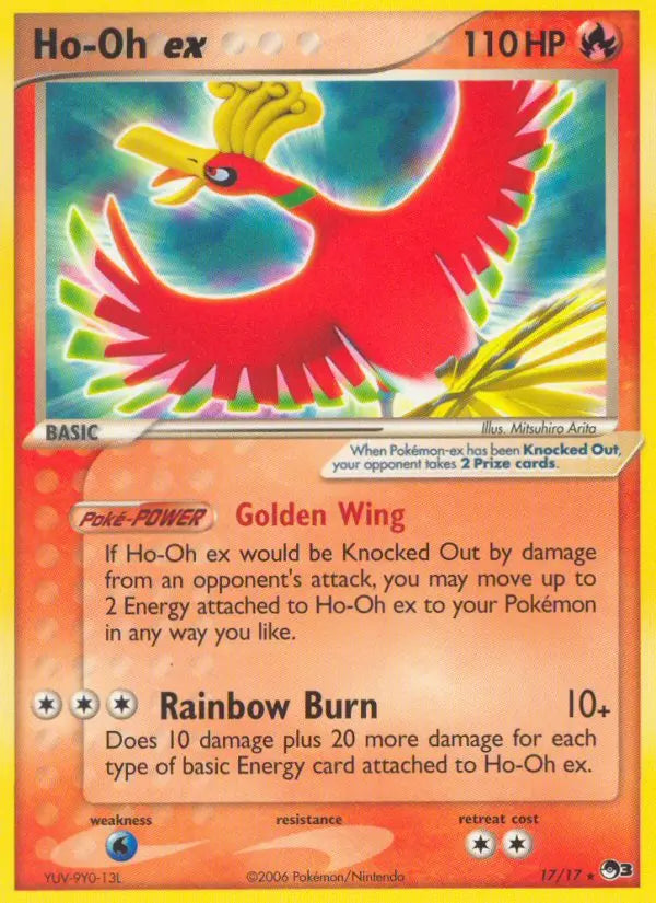 Ho-Oh ex 17 POP Series 3 Pokesingles