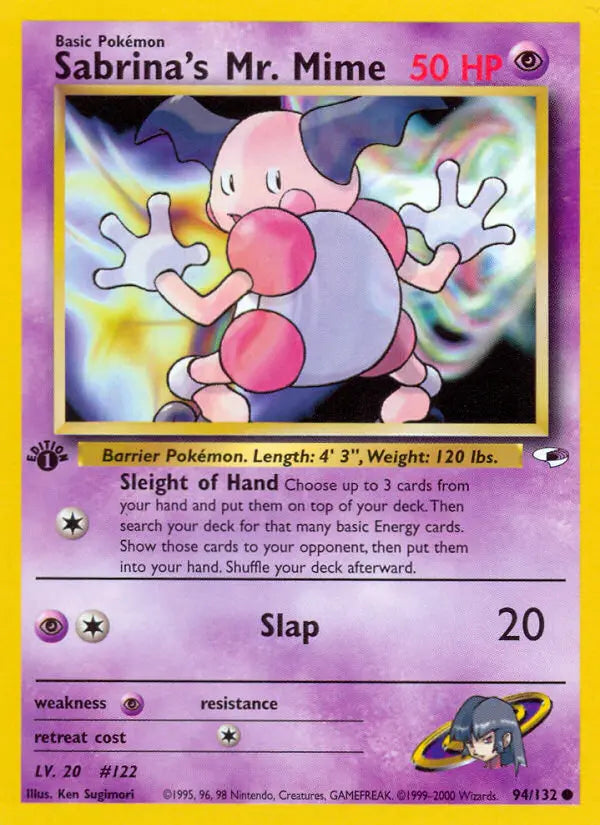 Sabrina's Mr. Mime 94 Gym Heroes Pokesingles