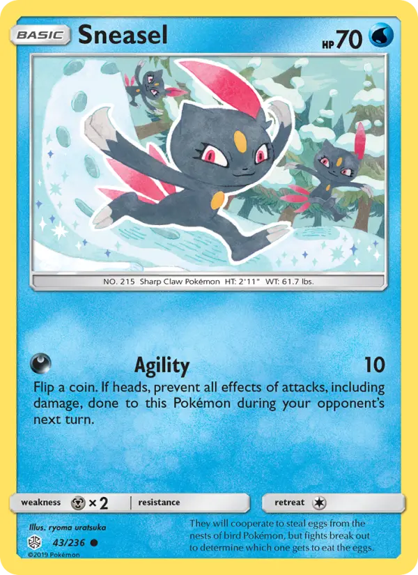 Sneasel 43 Cosmic Eclipse Pokesingles