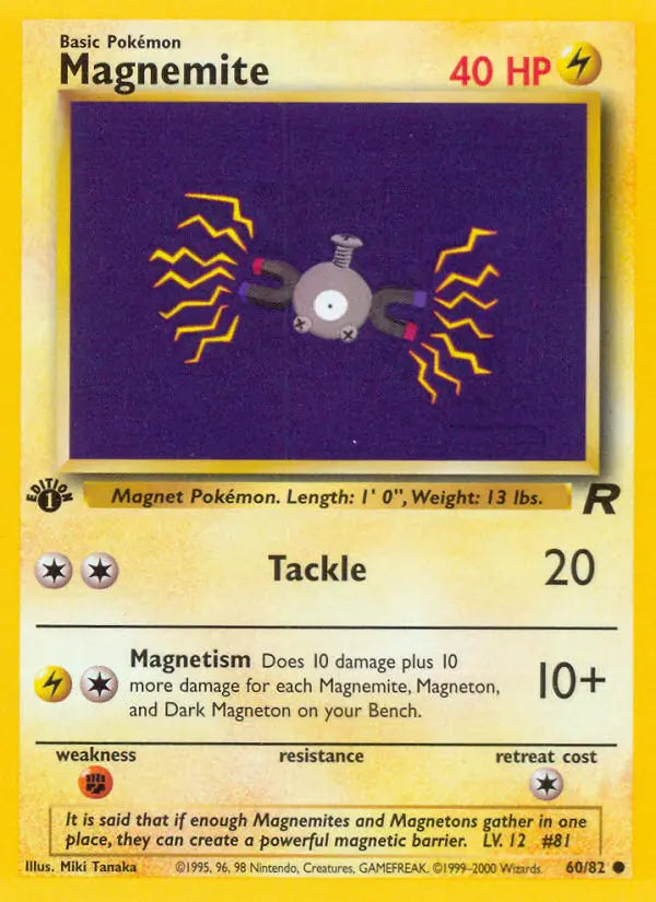 Magnemite 60 Team Rocket Pokesingles