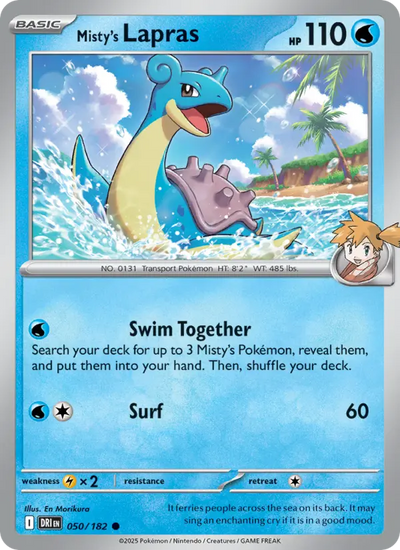 Misty's Lapras 50 Destined Rivals Pokesingles