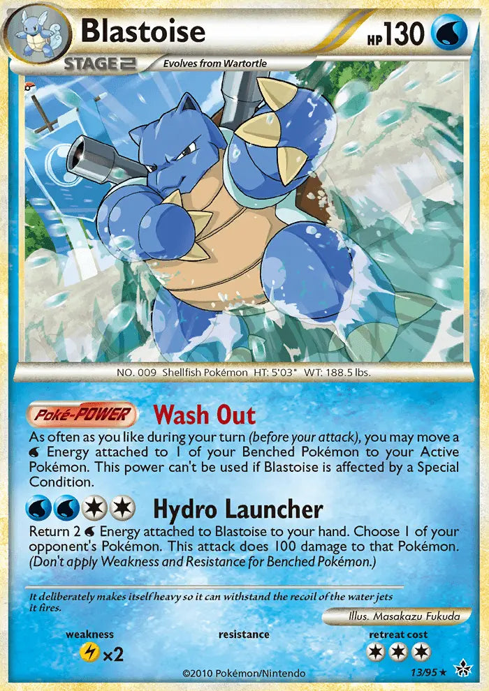 Blastoise 13 Unleashed Pokesingles