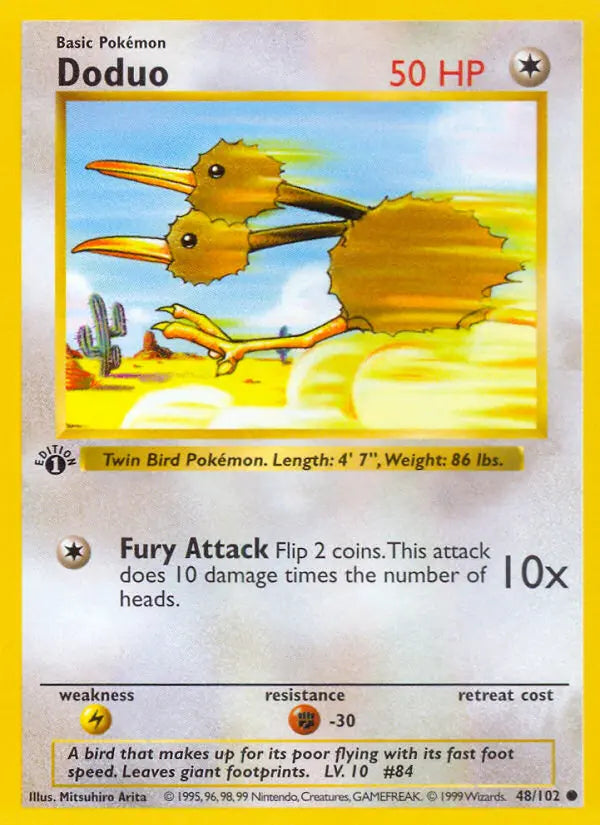 Doduo 48 Base Set Pokesingles