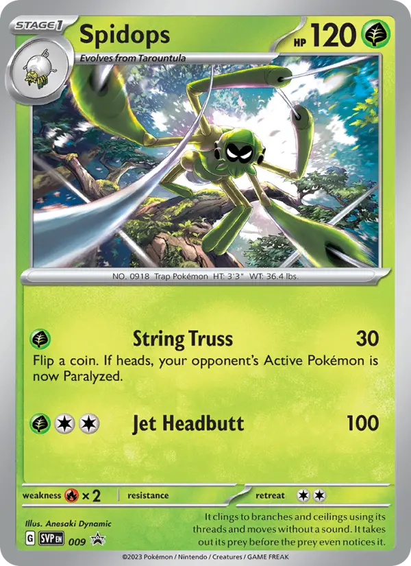 Spidops 9 SVP Black Star Promos Pokesingles