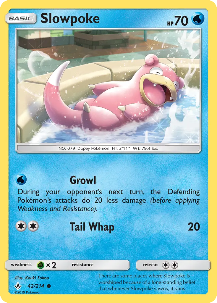 Slowpoke 42 Unbroken Bonds Pokesingles