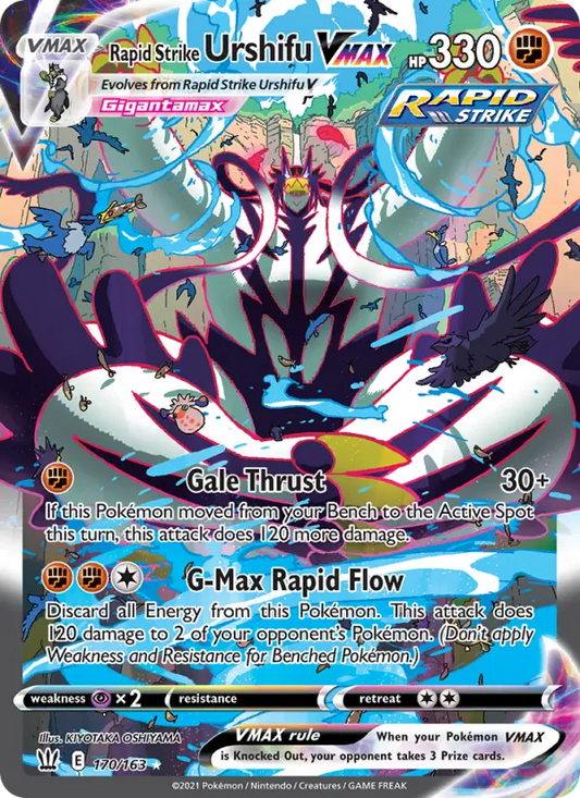 Rapid Strike Urshifu VMAX 170 Battle Styles Pokesingles