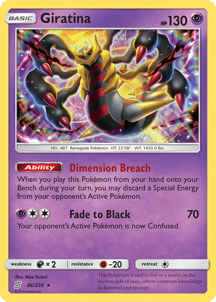Giratina 86 Unified Minds Pokesingles