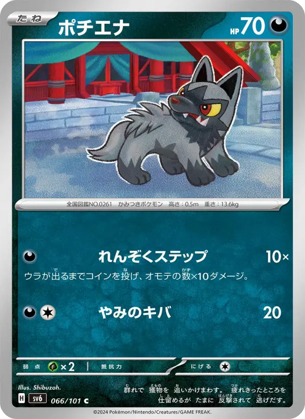 Poochyena 66 Transformation Mask Pokesingles