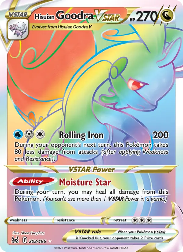 Hisuian Goodra VSTAR 202 Lost Origin Pokesingles