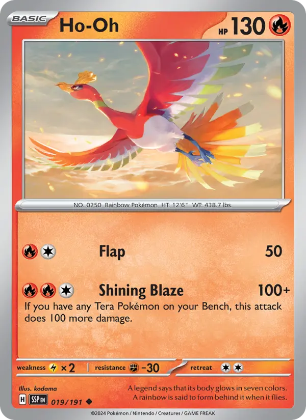 Ho-Oh 19 Surging Sparks Pokesingles