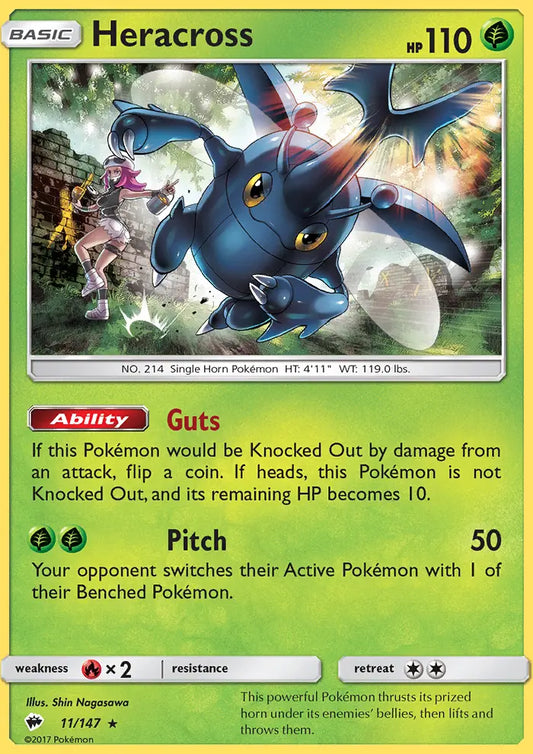 Heracross 11 Burning Shadows Pokesingles