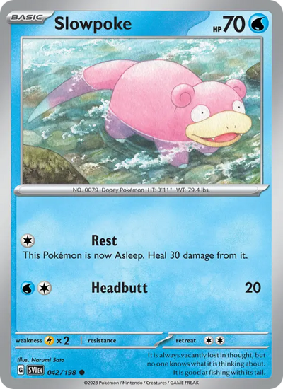 Slowpoke 42 Scarlet & Violet Pokesingles