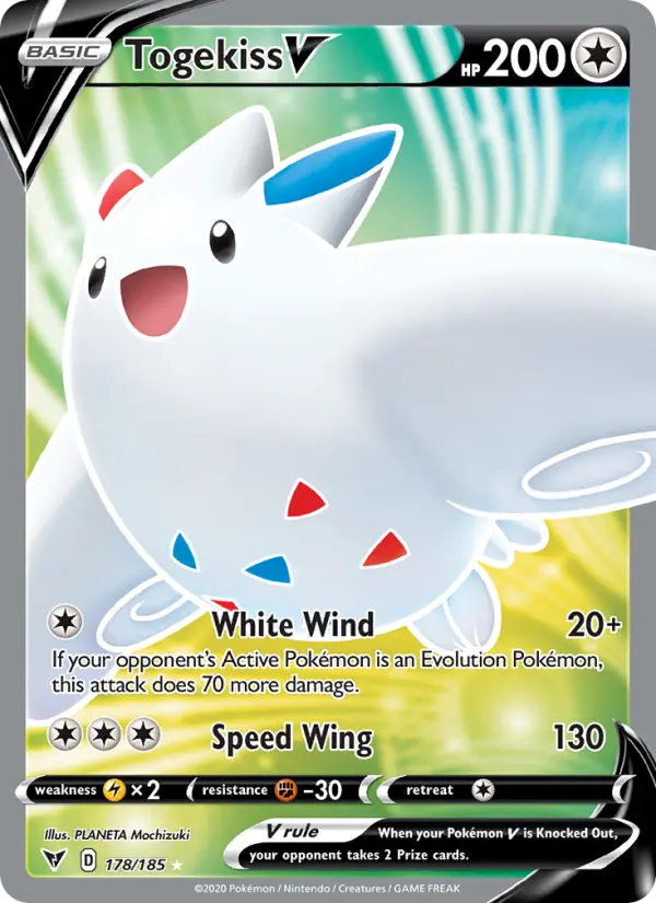 Togekiss V 178 Vivid Voltage Pokesingles