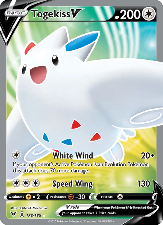 Togekiss V 178 Vivid Voltage Pokesingles