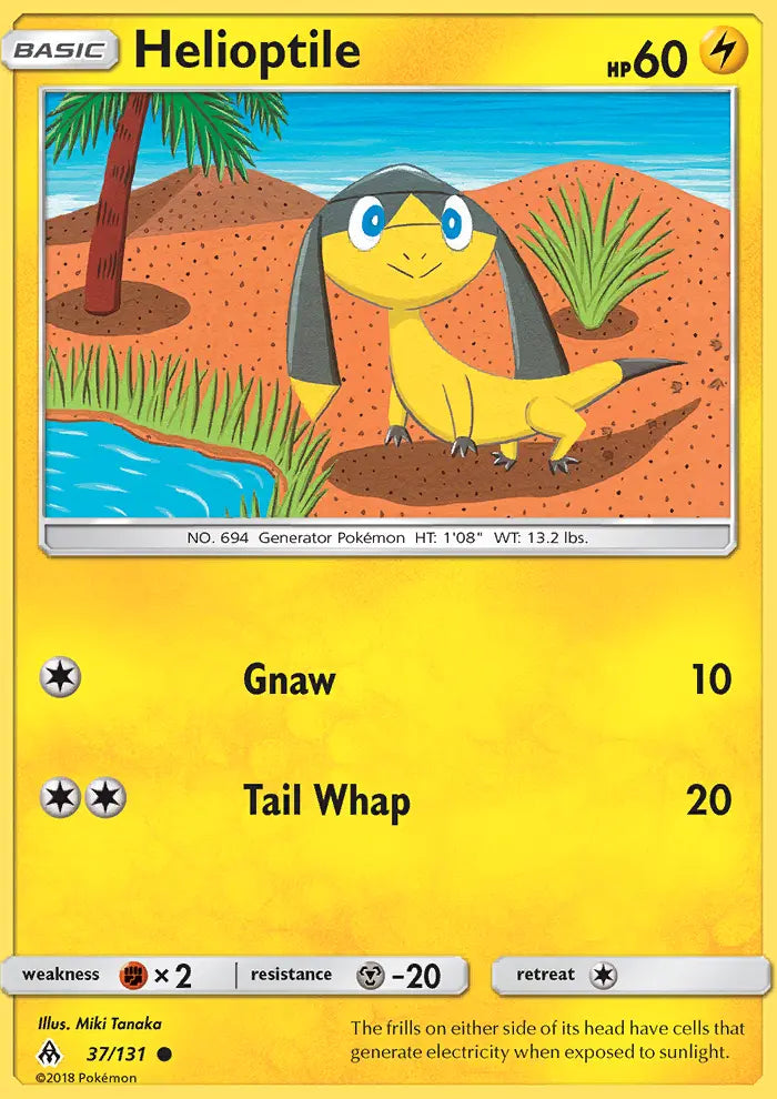 Helioptile 37 Forbidden Light Pokesingles