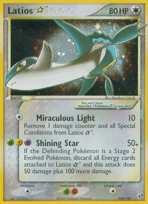 Latios Star 106 Deoxys Pokesingles
