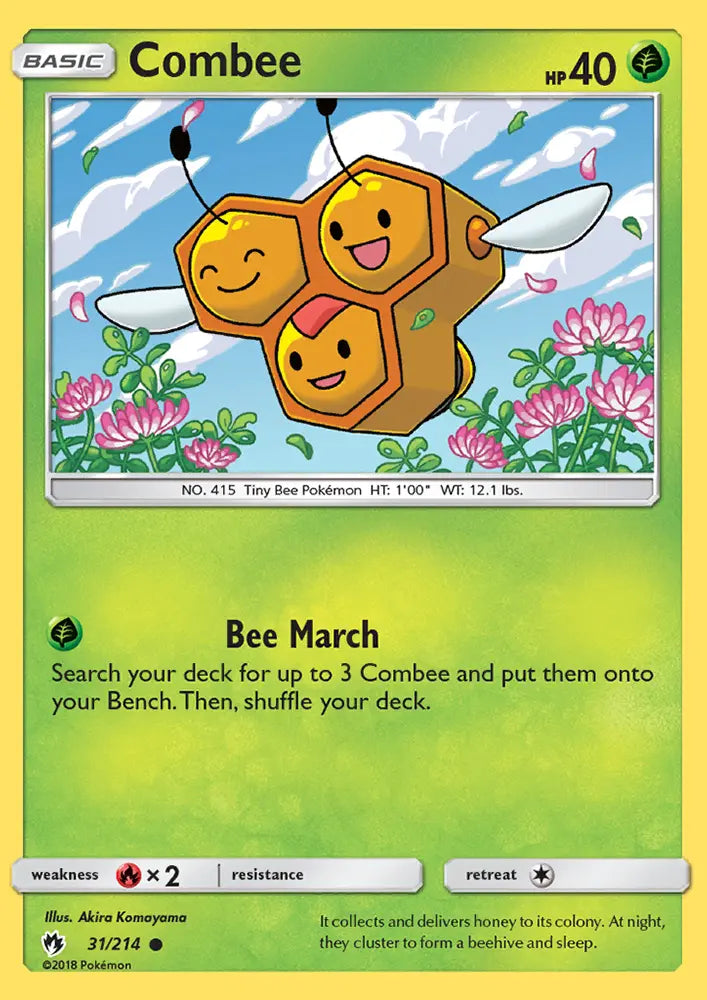 Combee 31 Lost Thunder Pokesingles