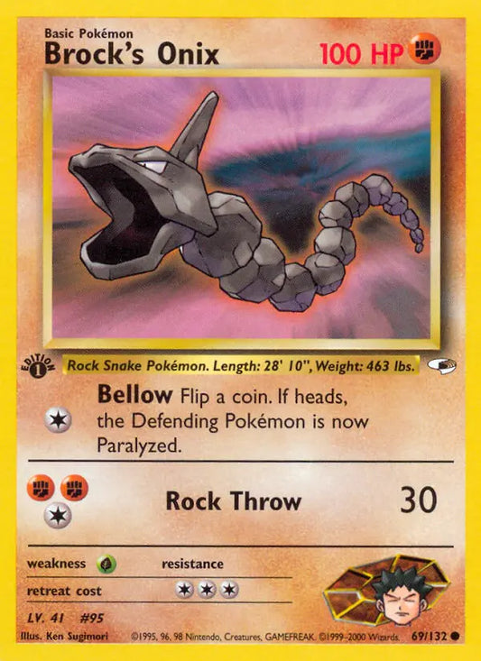 Brock's Onix 69 Gym Heroes Pokesingles