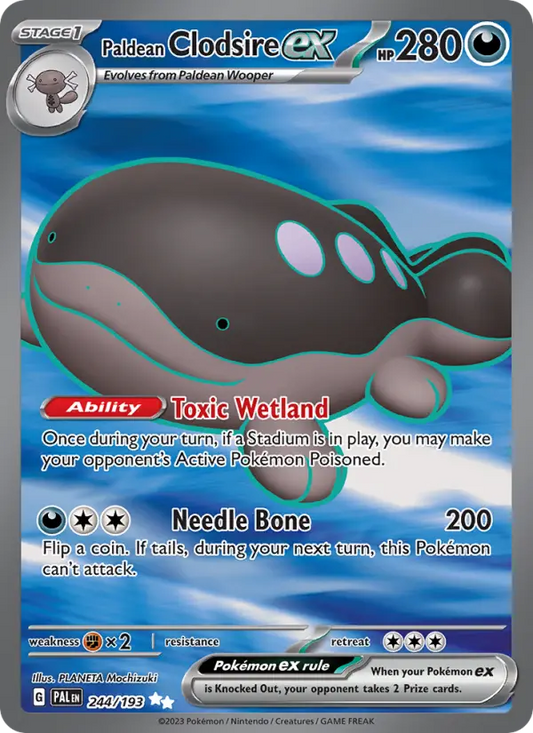 Paldean Clodsire ex 244 Paldea Evolved Pokesingles