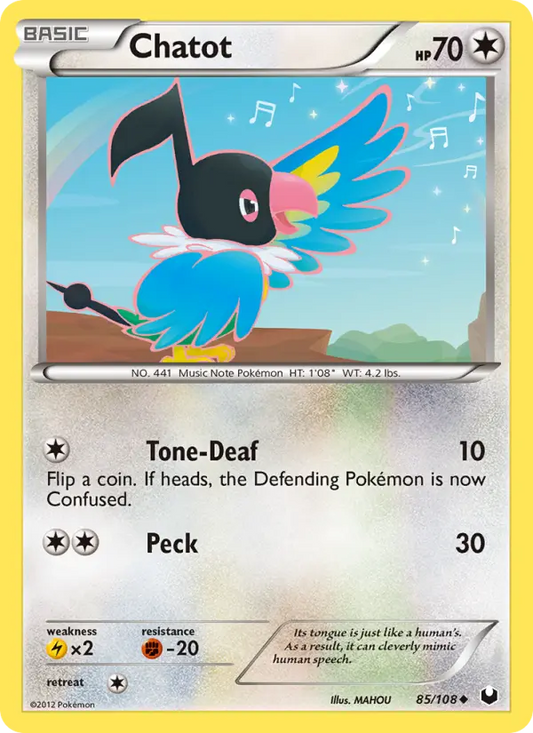 Chatot 85 Dark Explorers Pokesingles