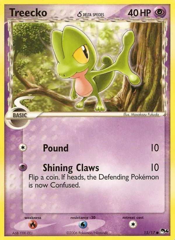 Treecko δ 15 POP Series 4 Pokesingles