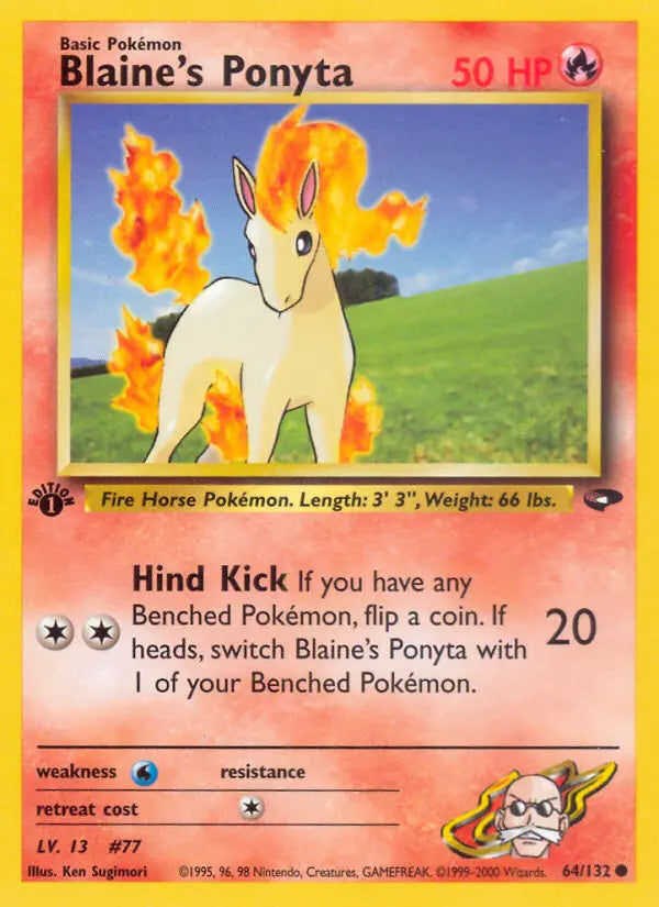 Blaine's Ponyta 64 Gym Challenge Pokesingles