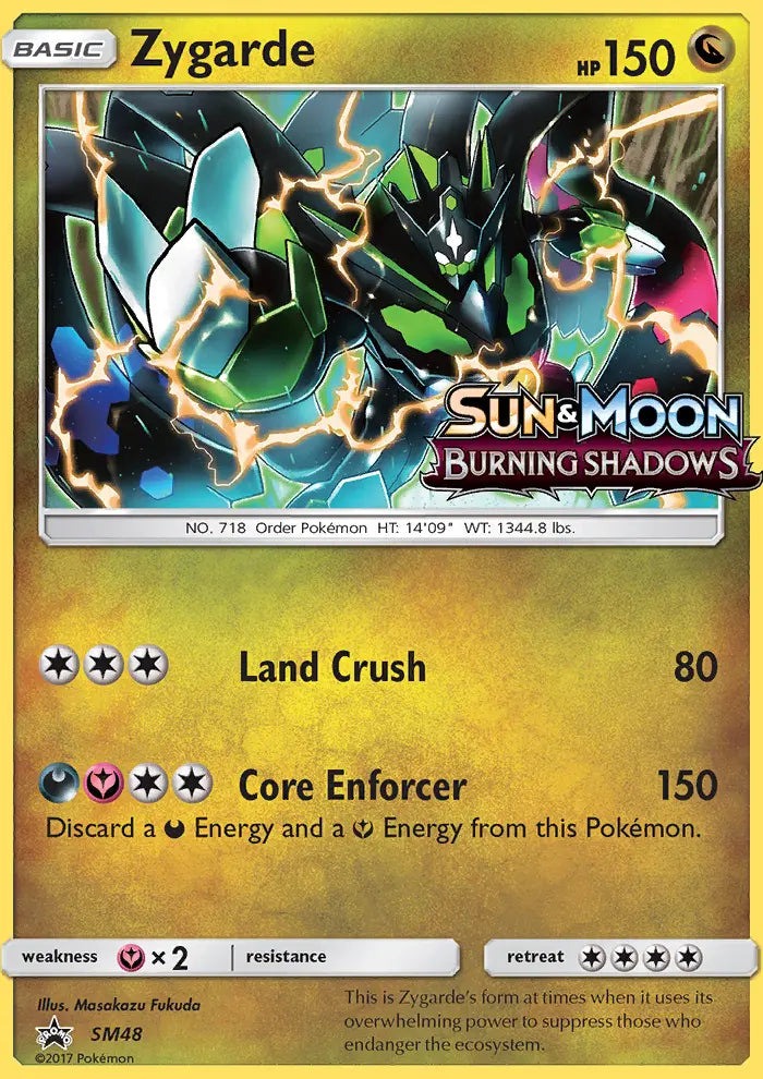 Zygarde SM48 SM Black Star Promos Pokesingles