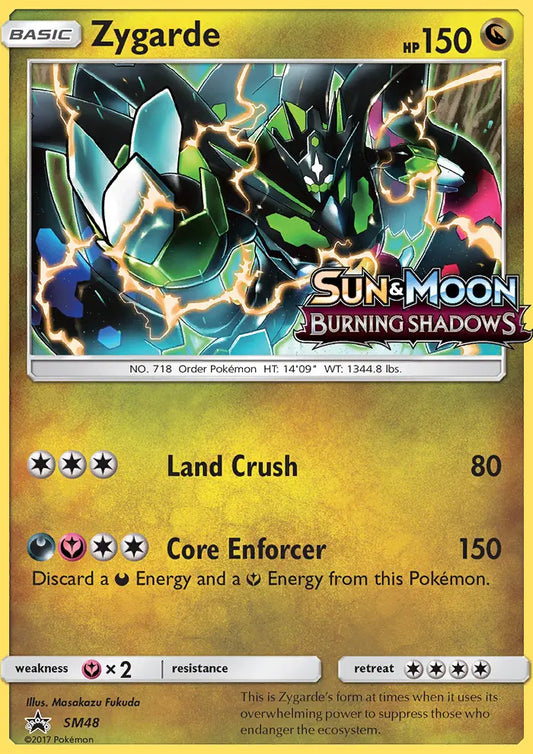 Zygarde SM48 SM Black Star Promos Pokesingles