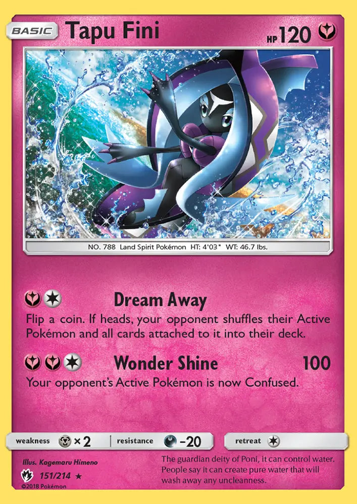Tapu Fini 151 Lost Thunder Pokesingles