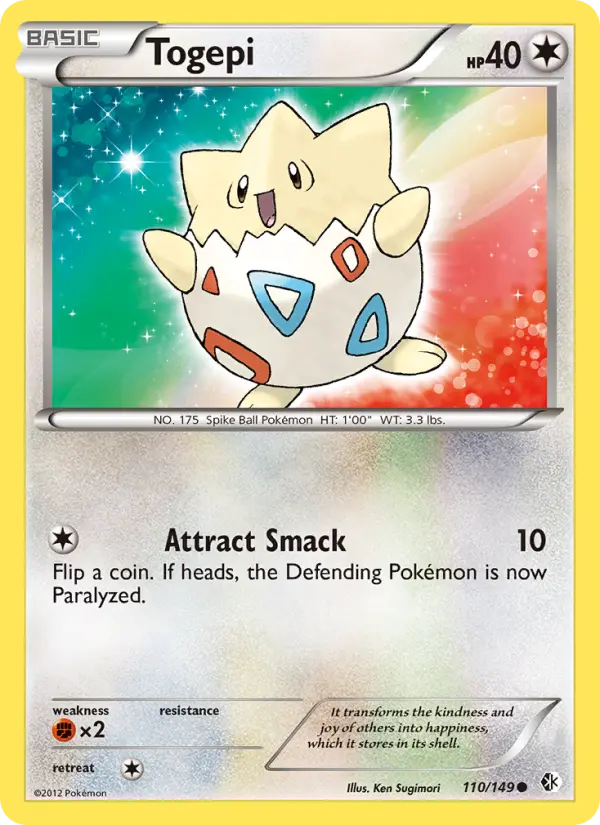 Togepi 110 Boundaries Crossed Pokesingles