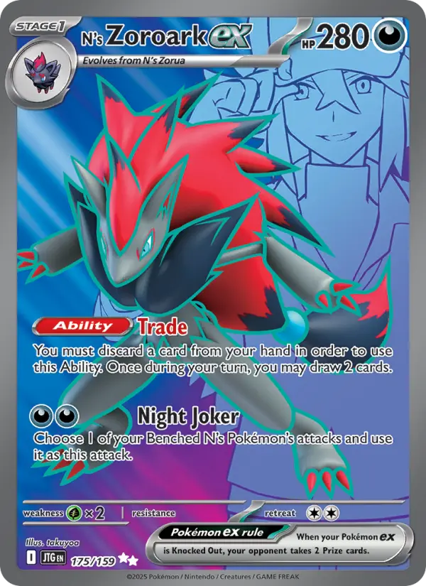 N's Zoroark ex 175 Journey Together Pokesingles