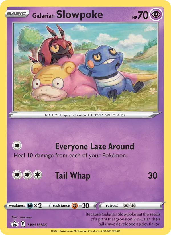Galarian Slowpoke SWSH126 SWSH Black Star Promos Pokesingles
